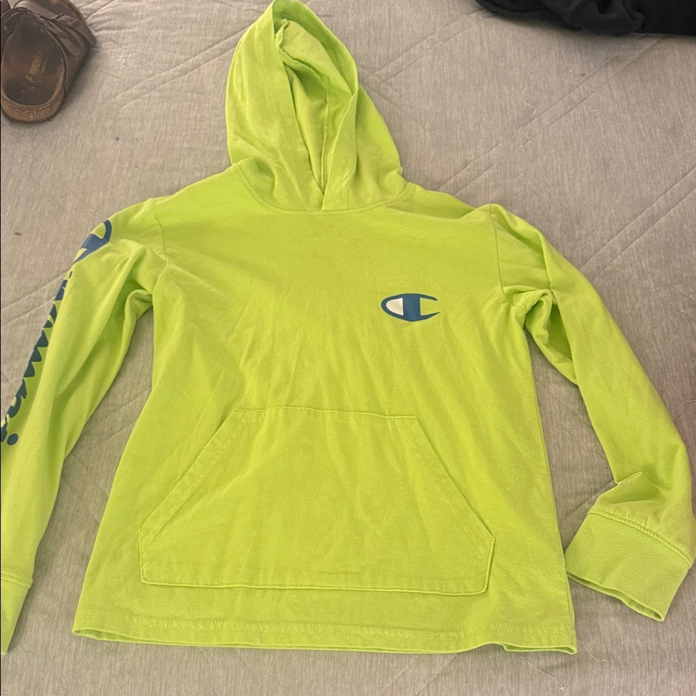 Champion Neon Green Pullover Hoodie